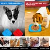 MooonGem Almohadilla para lamer perros, baño para mascotas, distracción, montado en la pared, alfombrilla de alimentación lenta