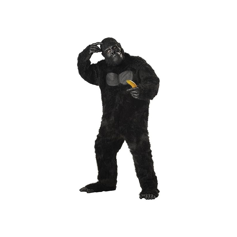 California Costumes disfraz de gorila para adultos , talla única , Negro