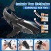 Tiburón de juguete a control remoto 2.4 G, diseño de alta simulación a escala 1:18, tiburón para piscina y baño, juguetes a