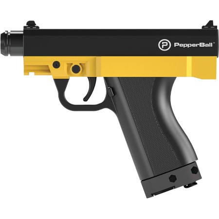 PepperBall TCP Lanzador de defensa personal, pistola táctica semiautomática no letal, pistola de combate táctica de grado