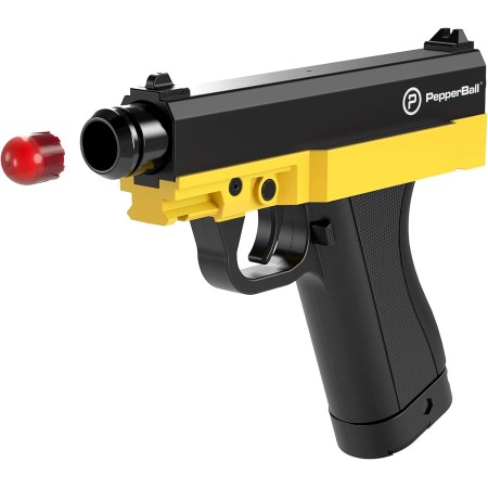 PepperBall TCP Lanzador de defensa personal, pistola táctica semiautomática no letal, pistola de combate táctica de grado