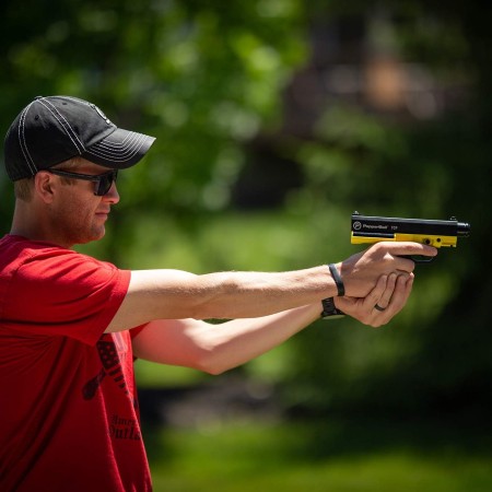 PepperBall TCP Lanzador de defensa personal, pistola táctica semiautomática no letal, pistola de combate táctica de grado