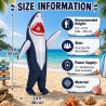 DISFRAZ inflable de tiburón - SCGLWCOS