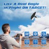 DEERC Avión RC, avión Eagle de control remoto, avión RTF, 2.4GHZ 2CH Flying Bird con 2 baterías y hélice estabilizador