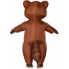 Halloween Inflatable Raccoon Costume, Brown Blow Up Suit for Adults