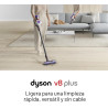 Aspiradora Dyson V8 Plus inalámbrica.