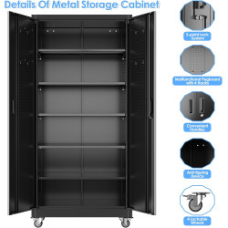 GABINETE DE ALMACENAMIENTO DE METAL - Reemoon