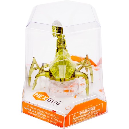 HEXBUG Escorpión robótico, mecánico autónomo escorpión juguetes para niños, figura robótica ajustable, juguetes STEM para niños