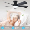 VENTILADOR DE TECHO MODERNO CON LUZ - Depuley