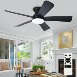 VENTILADOR DE TECHO MODERNO CON LUZ - Depuley