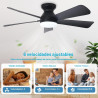 VENTILADOR DE TECHO MODERNO CON LUZ - Depuley