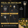 DERAYSION Paquete de 12 luces solares