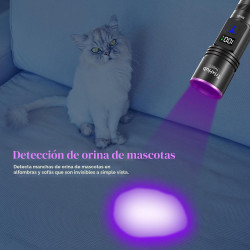 LINTERNA RECARGABLE CON PANTALLA LCD - TrixHub