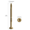 TORNILLOS DE CUBIERTA DE 10 X 3 PULGADAS - Wensilon