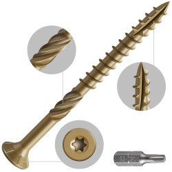 TORNILLOS DE CUBIERTA DE 10 X 3 PULGADAS - Wensilon