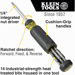 DESTORNILLADOR DE TRINQUETE MULTIBROCA - Klein Tools 32305