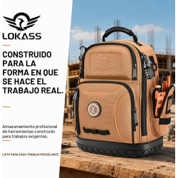 MOCHILA DE HERRAMIENTAS RESISTENTE - LOKASS