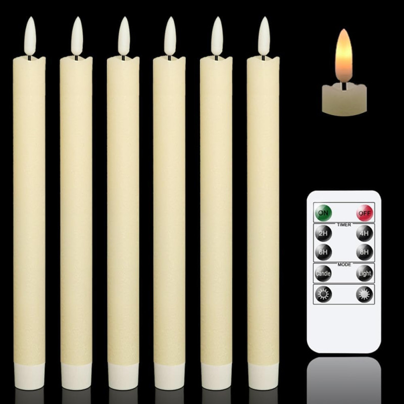 VELAS CÓNICAS DE COLOR MARFIL - GenSwin