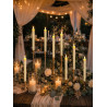 VELAS CÓNICAS DE COLOR MARFIL - GenSwin
