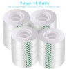 DHOOZ 16 rollos de cinta transparente para envolver regalos, recambios de cinta transparente, rollos de cinta de envoltura de