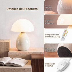LÁMPARA DE MESA DE HONGOS PARA DORMITORIO - Dawnwake