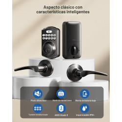 CERRADURA DE PUERTA CON TECLADO Y 2 MANIJAS DE PALANCA - Veise KS01B