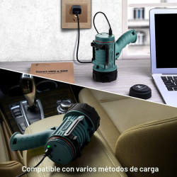 YIERBLUE Reflector recargable con luz súper brillante