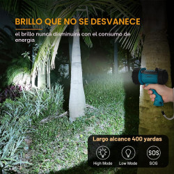 YIERBLUE Reflector recargable con luz súper brillante
