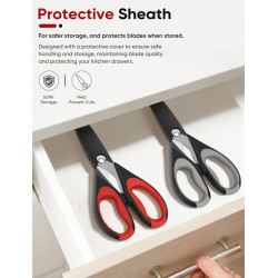 TIJERAS DE COCINA MULTIUSOS RESISTENTES - iBayam