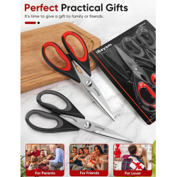 TIJERAS DE COCINA MULTIUSOS RESISTENTES - iBayam