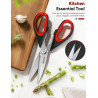 TIJERAS DE COCINA MULTIUSOS RESISTENTES - iBayam