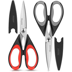 TIJERAS DE COCINA MULTIUSOS RESISTENTES - iBayam