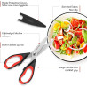 TIJERAS DE COCINA MULTIUSOS RESISTENTES - iBayam