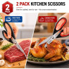 TIJERAS DE COCINA MULTIUSOS RESISTENTES - iBayam