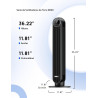 DREO Ventilador de torre para dormitorio, velocidad de 28 pies/s