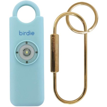 She's Birdie –La alarma de seguridad personal original para mujeres por mujeres, sirena de 130 dB, luz estroboscópica y llavero