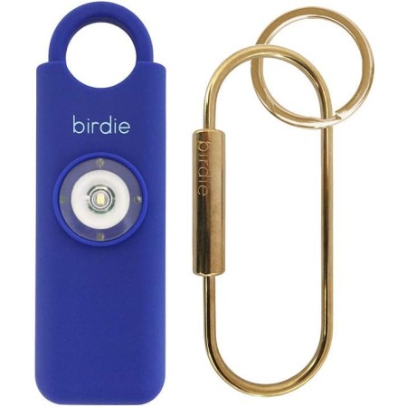 She's Birdie –La alarma de seguridad personal original para mujeres por mujeres, sirena de 130 dB, luz estroboscópica y llavero