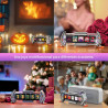 Divoom Times Gate - Reloj de alarma digital de configuración de juego Cyberpunk