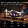 Divoom Times Gate - Reloj de alarma digital de configuración de juego Cyberpunk