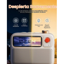 MÁQUINA DE RUIDO BLANCO CON ALTAVOZ - Divoom Flowtoo