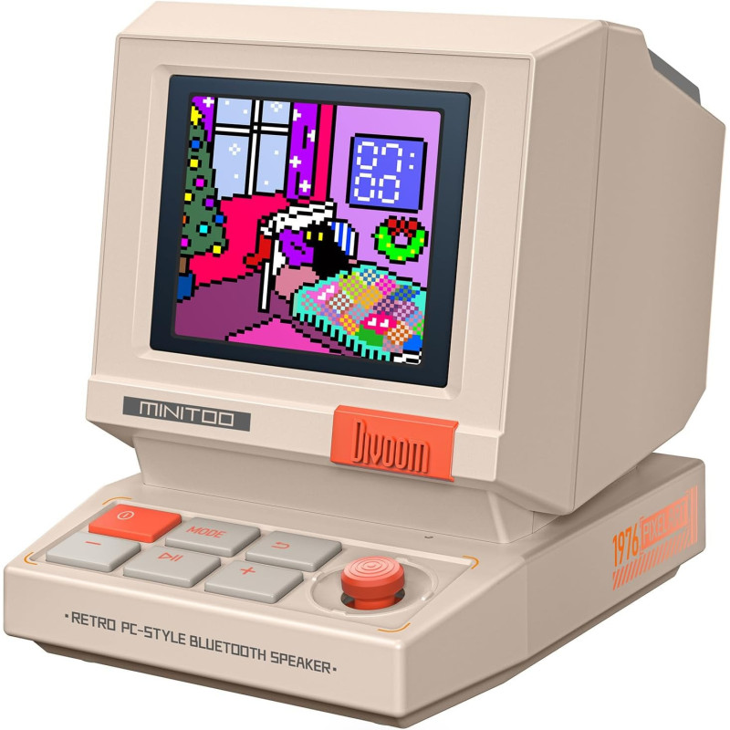 Divoom MiniToo Retro Altavoz de Computadora de Estilo PC