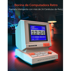 Divoom MiniToo Retro Altavoz de Computadora de Estilo PC