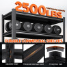 Estantes de almacenamiento de metal de 35.4" W*71.2H, estantería ajustable