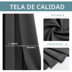CORTINAS OPACAS CON OJALES - ChrisDowa