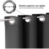 CORTINAS OPACAS CON OJALES - ChrisDowa