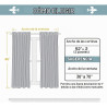 CORTINAS OPACAS CON OJALES - ChrisDowa