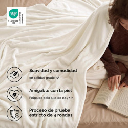 Bedsure - Manta de forro polar tipo peluche