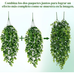 4 PLANTAS COLGANTES FALSAS - Waipfaru