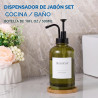 DISPENSADOR JABÓN DE VIDRIO CON BOMBA - Cabo Deseado
