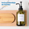 DISPENSADOR JABÓN DE VIDRIO CON BOMBA - Cabo Deseado